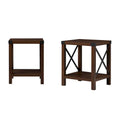 Set of 2 Middlebrook Kujawa 18-Inch X-Side Accent Tables