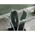 Furniture of America del Rio Contemporary Glass Top 2-Piece Accent Table Set