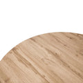 Ravenna 47" Modern Round Wood Dining Table with X-Cross Metal Base for Kitchen and Dining Room