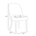Water and Stain Resistant Boucle Polyester Side Chair