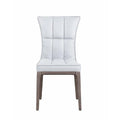 Set of 2 Contemporary Tufted Side Chairs with Sturdy Solid Wood Frame
