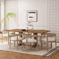 Christopher Knight Home 7-Piece Dining Set with Hudson Fabric and Wood