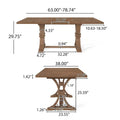 Christopher Knight Home 7-Piece Dining Set with Hudson Fabric and Wood