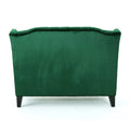 Christopher Knight Home Leora Contemporary Glam Tufted Velvet Wingback Loveseat