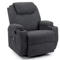 Homall Swivel Fabric Massage Recliner Chair for Living Room