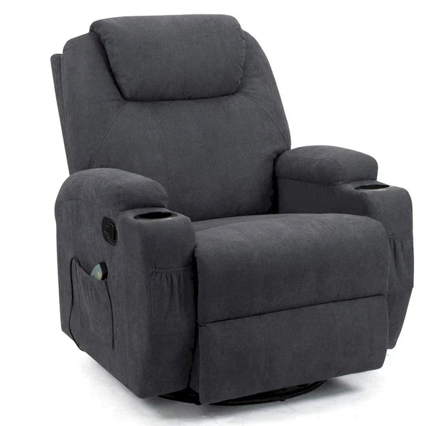 Homall Swivel Fabric Massage Recliner Chair for Living Room