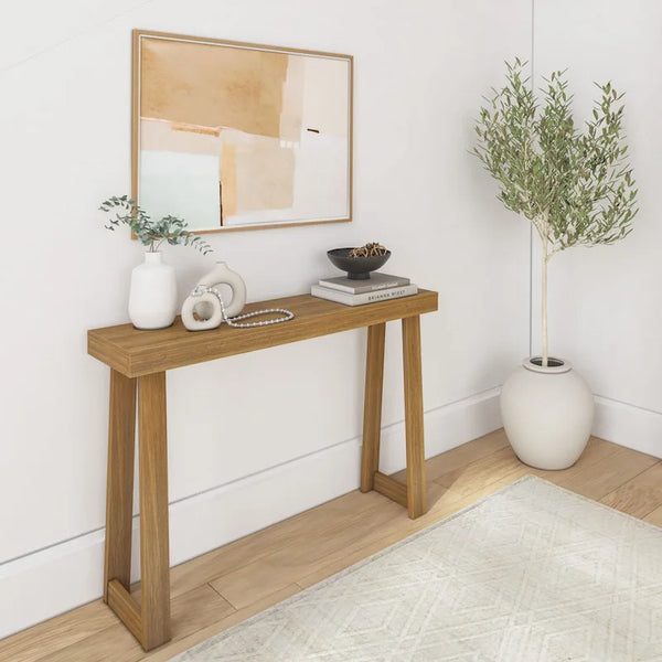 Classic 46-Inch Plank and Beam Console Table