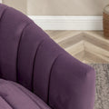 SEYNAR Contemporary Glam Velvet Round Swivel Accent Barrel Chair for Living Room