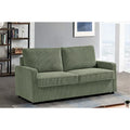 Manchester 70-Inch Square Arm Sofa Bed in Polyester Corduroy