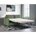 Manchester 70-Inch Square Arm Sofa Bed in Polyester Corduroy