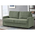 Manchester 70-Inch Square Arm Sofa Bed in Polyester Corduroy