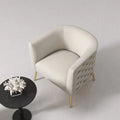 Set of 2 SEYNAR Mid-Century Modern Velvet Round Accent Chairs for Living Room