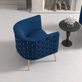 Set of 2 SEYNAR Mid-Century Modern Velvet Round Accent Chairs for Living Room