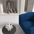Set of 2 SEYNAR Mid-Century Modern Velvet Round Accent Chairs for Living Room