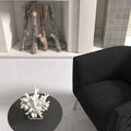 Set of 2 SEYNAR Mid-Century Modern Velvet Round Accent Chairs for Living Room