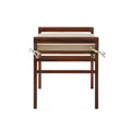 Christopher Knight Home Nelson Rustic Acacia Wood Bench with Cushion