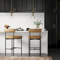 Nathan James Dahlia Upholstered Counter Height Barstool and Dining Chair with Backrest