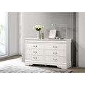 Louis Philippe 6-Drawer Dresser for Bedroom