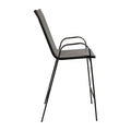 Set of 4 Outdoor Barstools with Flexible Comfort Material - Patio Seating
