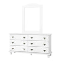 Palace Imports Traditional Kyle 6-Drawer Dresser in 100% Solid Wood with Optional Mirror