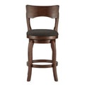 Lyla 24-Inch Brown Swivel Counter Stool by iNSPIRE Q Classic