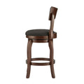 Lyla 24-Inch Brown Swivel Counter Stool by iNSPIRE Q Classic