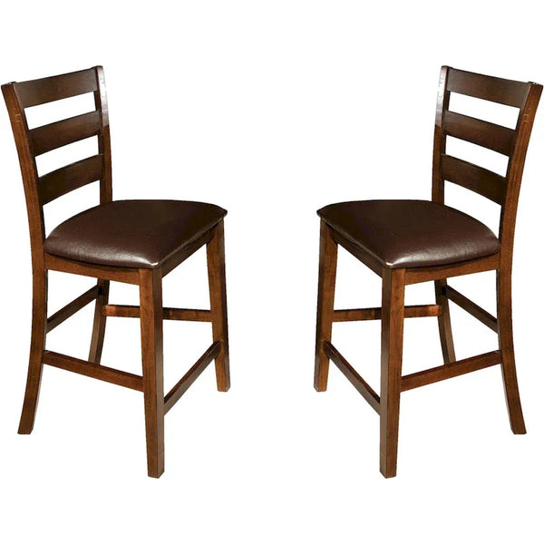 Kona Raisin Ladderback Barstools - Set of 2