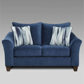 4 Piece Living Room Sofa Set with Ottoman and Upholstered Cushions