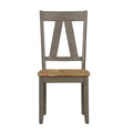 Lindsey Farm 7-Piece Trestle Table Set in Gray and Sandstone