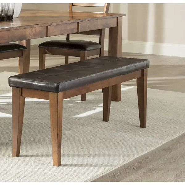 Kona Brandy Upholstered Backless Dining Bench