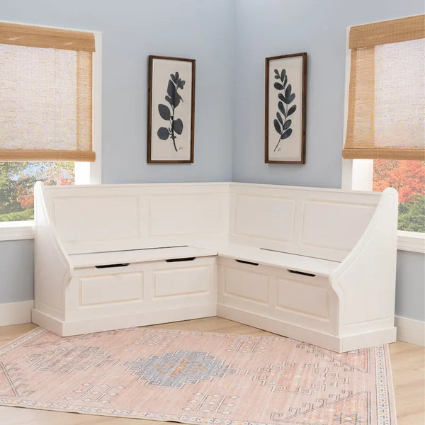 Josie White Corner Dining Nook