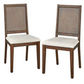 Set of 2 Westbury Solid Wood Cane Dining Chairs by Simple Living