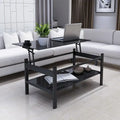 Black Glass Lift-Top Coffee Table