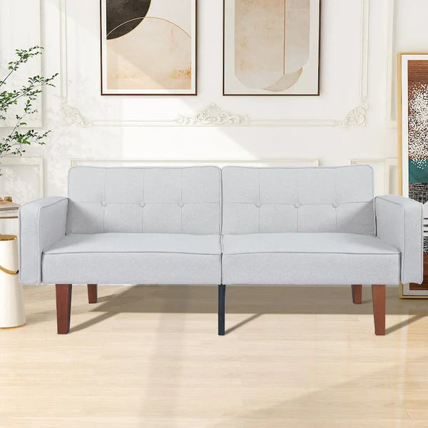 Convertible Memory Foam Futon Sofa Bed - Foldable Daybed Loveseat Sleeper