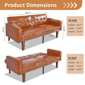 Convertible Memory Foam Futon Sofa Bed - Foldable Daybed Loveseat Sleeper