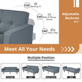 Convertible Memory Foam Futon Sofa Bed - Foldable Daybed Loveseat Sleeper
