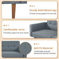 Convertible Memory Foam Futon Sofa Bed - Foldable Daybed Loveseat Sleeper