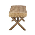 INK+IVY Seadrift Handcrafted Water Hyacinth Accent Bench