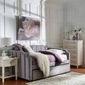 iNSPIRE Q Modern Chareau Glam Grey Velvet Daybed