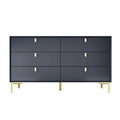 Mid-Century 6-Drawer Storage Dresser Chest Sideboard