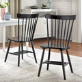 Set of 2 Venice Solid Wood Spindle Dining Chairs by Simple Living