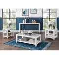 Cordero 16-Inch Wide Wood and Glass Top Chairside End Table with Shelf Storage
