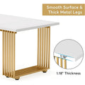 Contemporary 70.8-Inch White Dining Table for 6-8 Guests