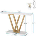 43-Inch Narrow Console Table for Entryway and Living Room