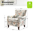 HULALA HOME Samouel Contemporary Floral Wingback Armchair