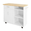 Futzca Kitchen Island Cart with Storage Cabinet and Drawers - Not Applicable