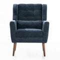 Cozy Mid-Century Reading Chair Upholstered in Chenille Fabric