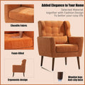 Cozy Mid-Century Reading Chair Upholstered in Chenille Fabric