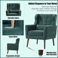 Cozy Mid-Century Reading Chair Upholstered in Chenille Fabric