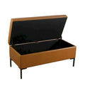 HomePop Metal-Leg Storage Bench